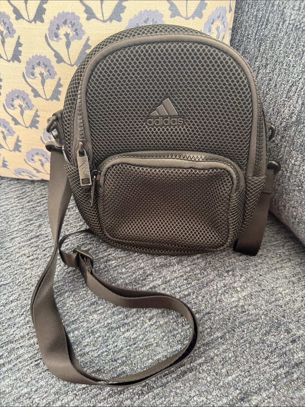 adidas Small Black Mesh Crossbody Bag